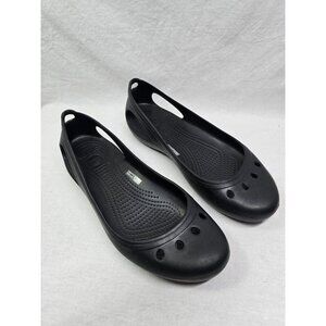 CROCS kadee black Ballet Flats size 10 Women's